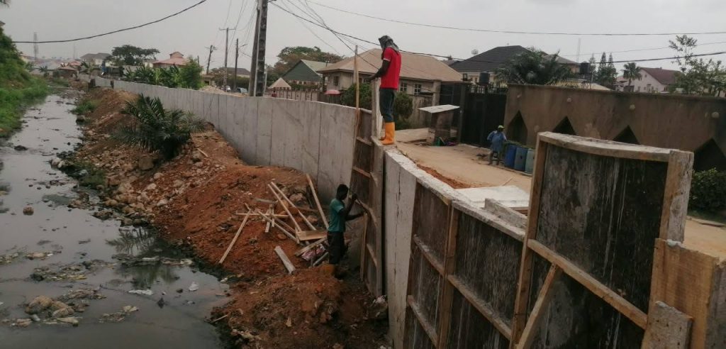 Odo Iya Alaro Erosion Control (Retaining Wall), Lagos State.