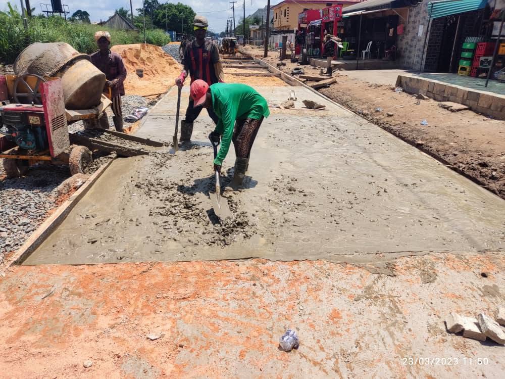 Completion Of Concrete Pavement Project At Uwasota, Benin, Edo State