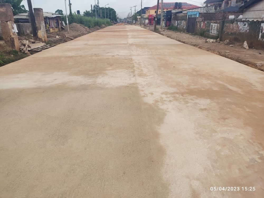 Completion Of Concrete Pavement Project At Uwasota, Benin, Edo State